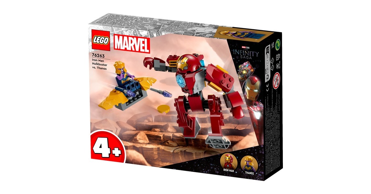 LEGO 76263 Marvel Super Heroes Iron Man Hulkbuster vs. Thanos, Konstruktionsspielzeug