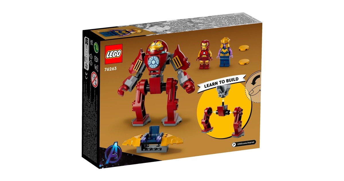 LEGO 76263 Marvel Super Heroes Iron Man Hulkbuster vs. Thanos, Konstruktionsspielzeug