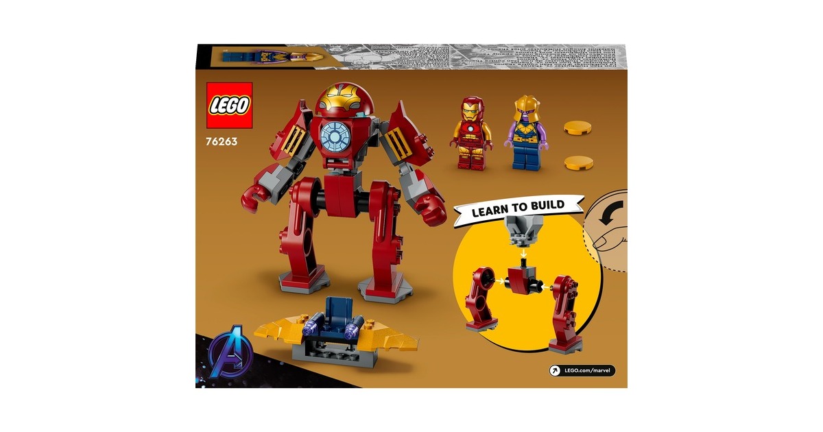 LEGO 76263 Marvel Super Heroes Iron Man Hulkbuster vs. Thanos, Konstruktionsspielzeug