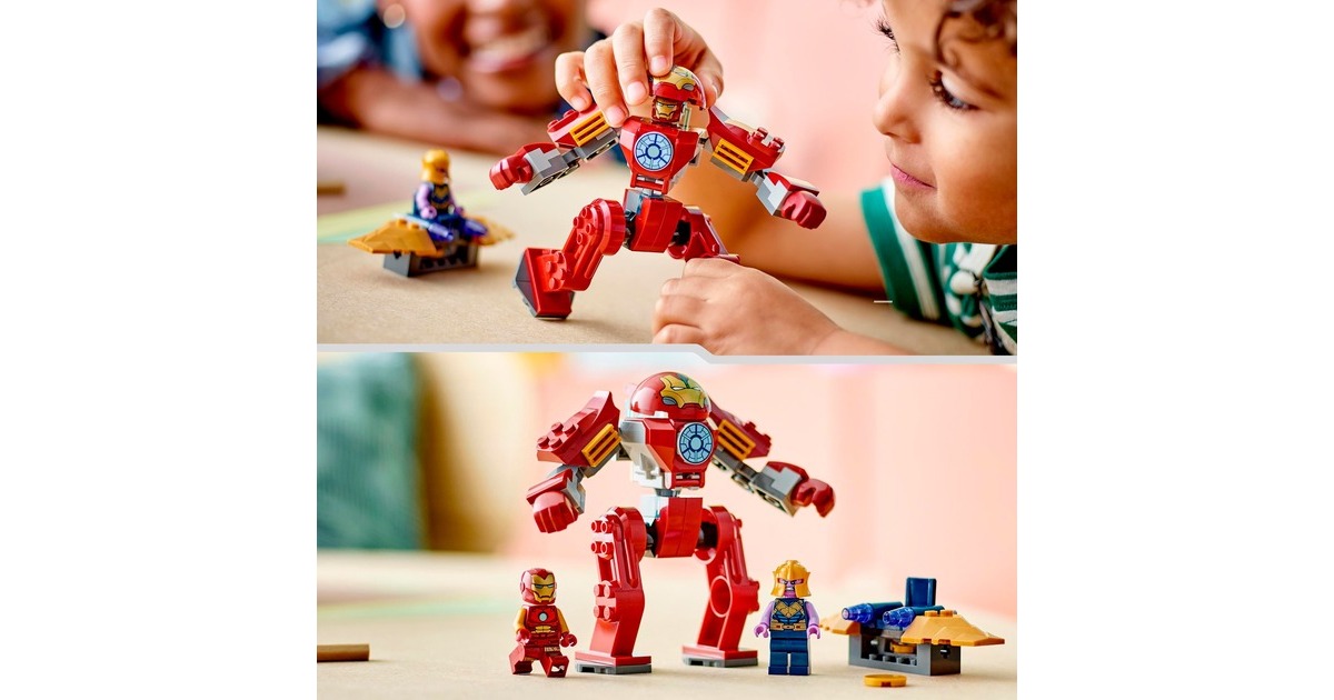 LEGO 76263 Marvel Super Heroes Iron Man Hulkbuster vs. Thanos, Konstruktionsspielzeug