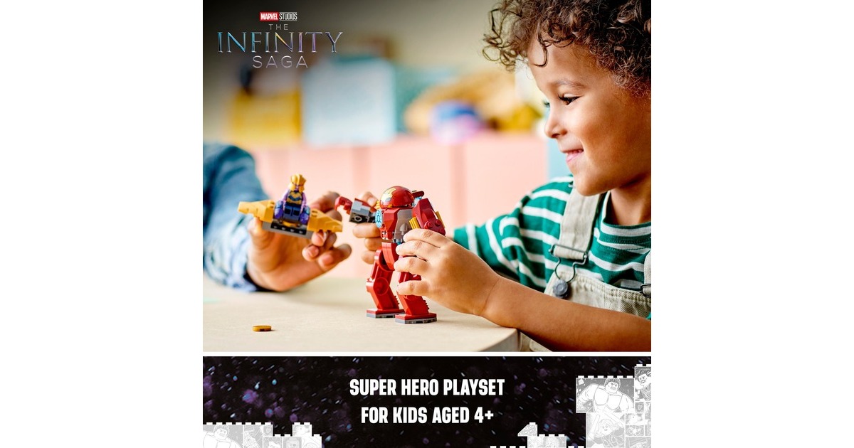 LEGO 76263 Marvel Super Heroes Iron Man Hulkbuster vs. Thanos, Konstruktionsspielzeug