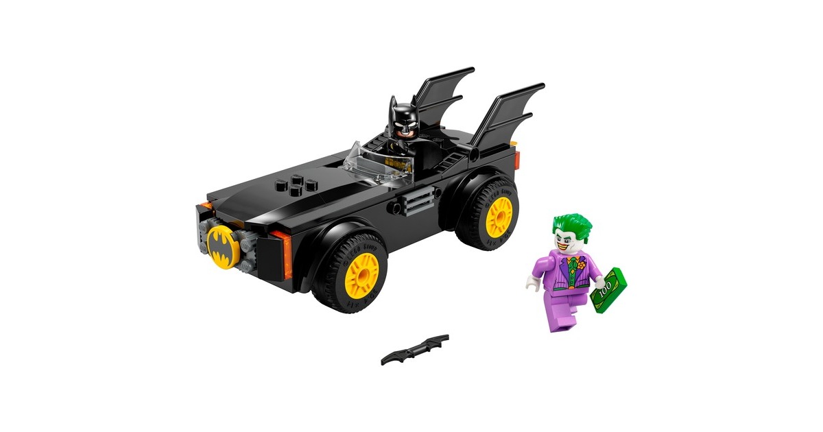 LEGO 76264 DC Super Heroes Verfolgungsjagd im Batmobile: Batman vs. Joker, Konstruktionsspielzeug