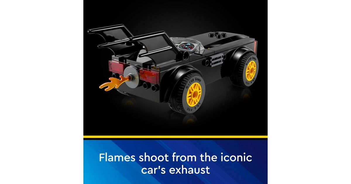 LEGO 76264 DC Super Heroes Verfolgungsjagd im Batmobile: Batman vs. Joker, Konstruktionsspielzeug