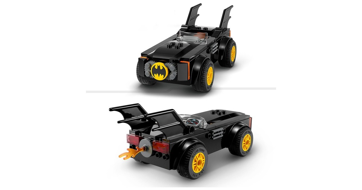 LEGO 76264 DC Super Heroes Verfolgungsjagd im Batmobile: Batman vs. Joker, Konstruktionsspielzeug