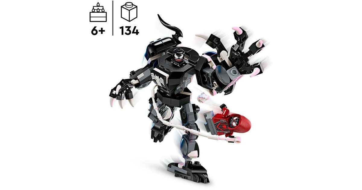 LEGO 76276 Marvel Super Heroes Venom Mech vs. Miles Morales, Konstruktionsspielzeug