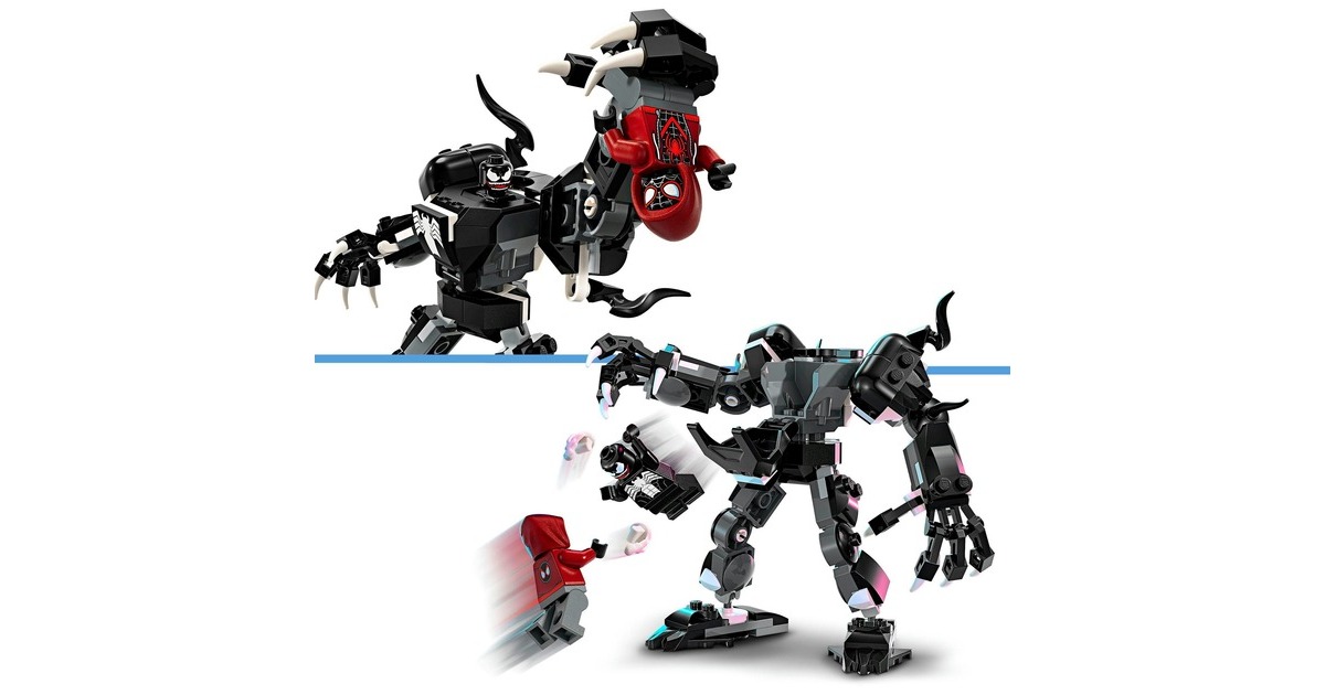 LEGO 76276 Marvel Super Heroes Venom Mech vs. Miles Morales, Konstruktionsspielzeug