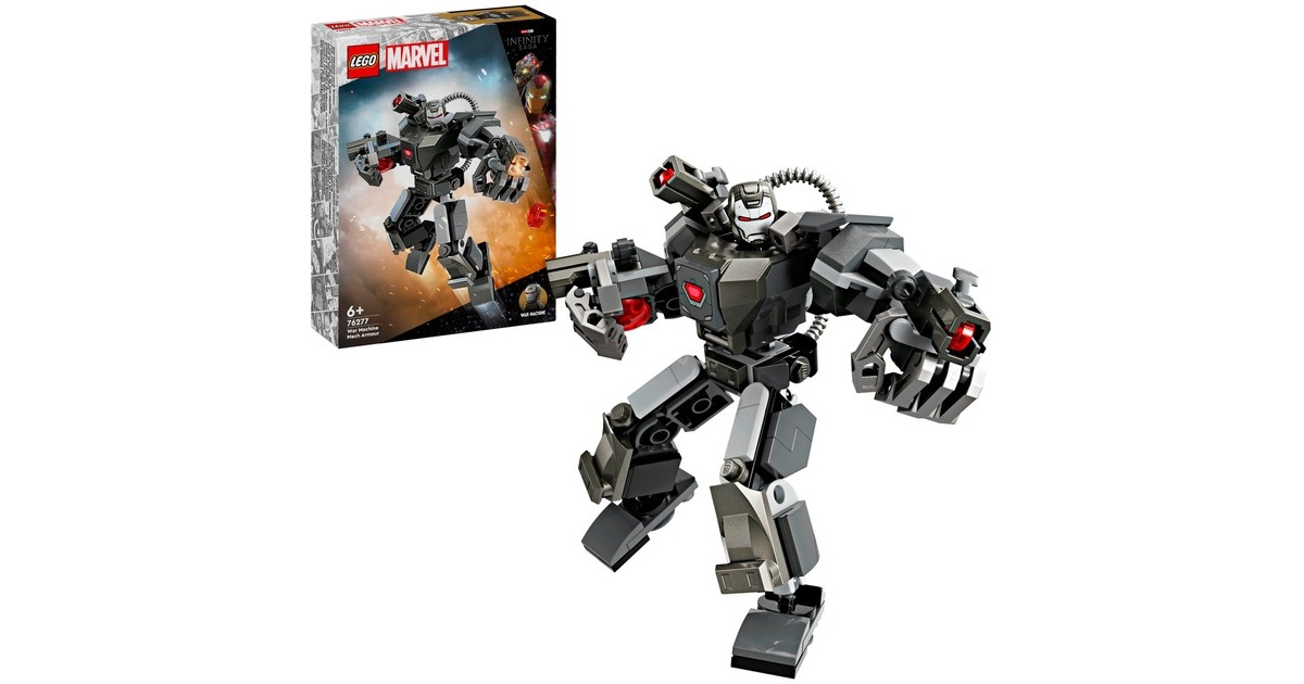 LEGO 76277 Marvel Super Heroes War Machine Mech, Konstruktionsspielzeug