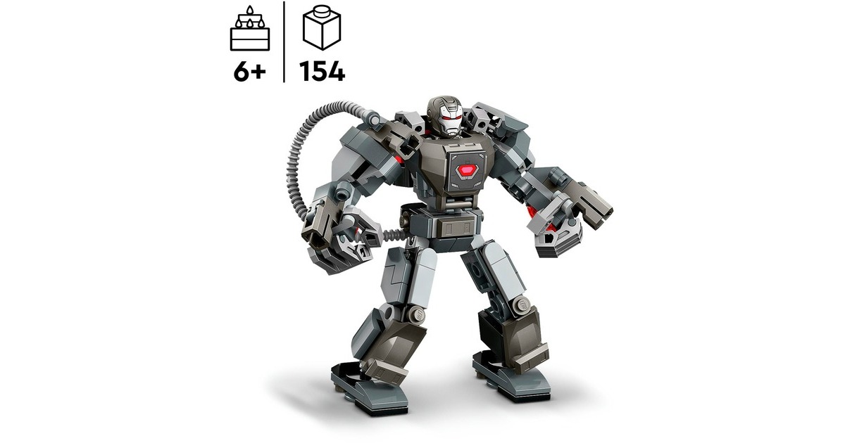 LEGO 76277 Marvel Super Heroes War Machine Mech, Konstruktionsspielzeug