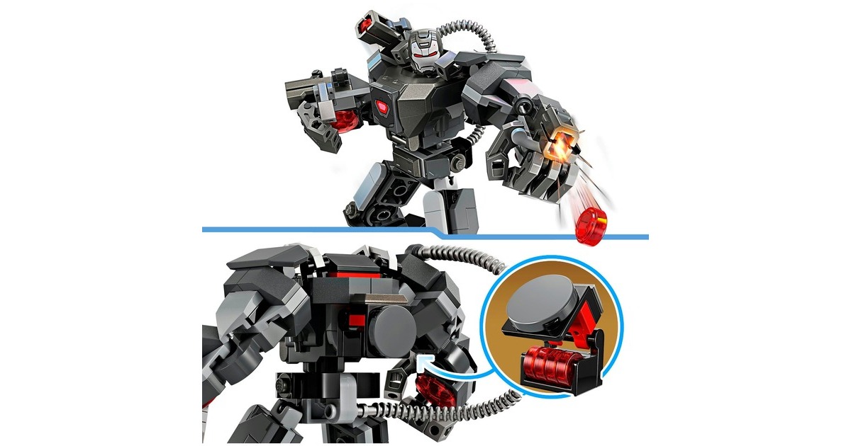 LEGO 76277 Marvel Super Heroes War Machine Mech, Konstruktionsspielzeug