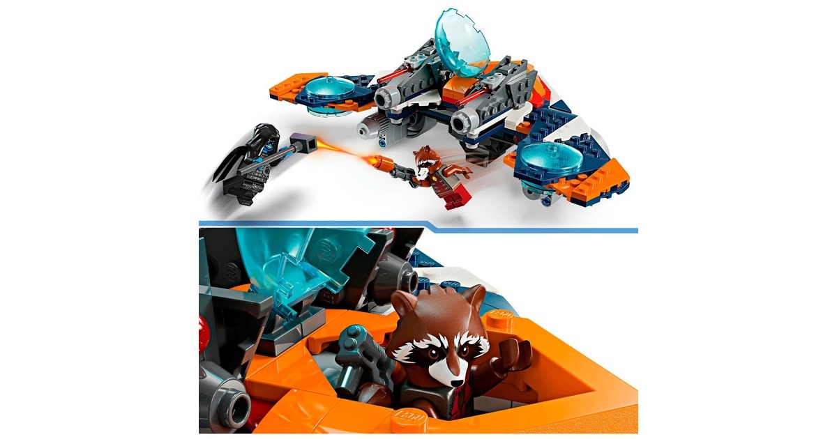 LEGO 76278 Marvel Super Heroes Rockets Raumschiff vs. Ronan, Konstruktionsspielzeug