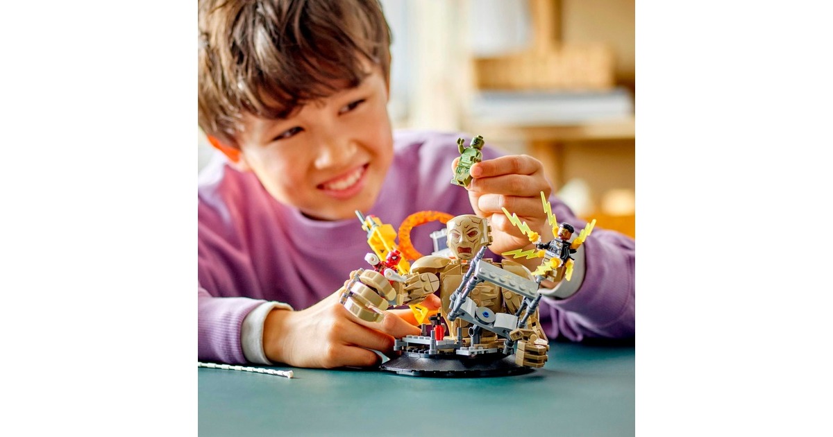 LEGO 76280 Marvel Super Heroes Spider-Man vs. Sandman: Showdown, Konstruktionsspielzeug