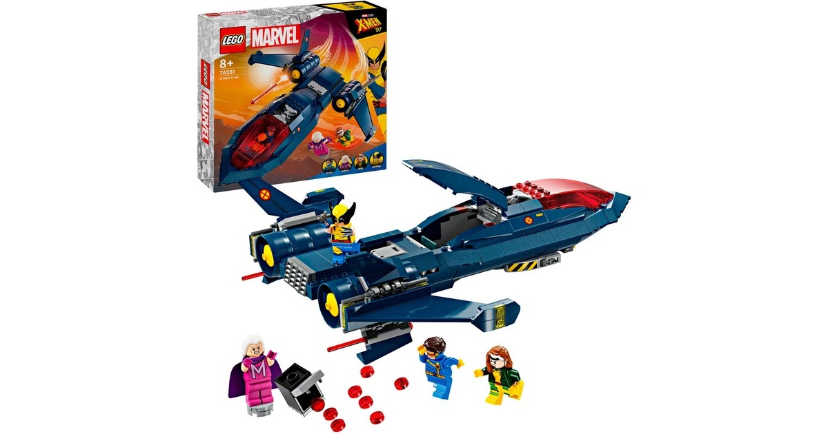LEGO 76281 Marvel Super Heroes X-Jet der X-Men, Konstruktionsspielzeug