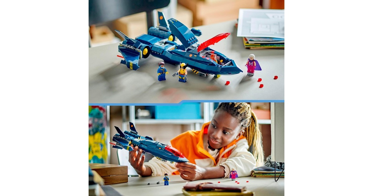 LEGO 76281 Marvel Super Heroes X-Jet der X-Men, Konstruktionsspielzeug