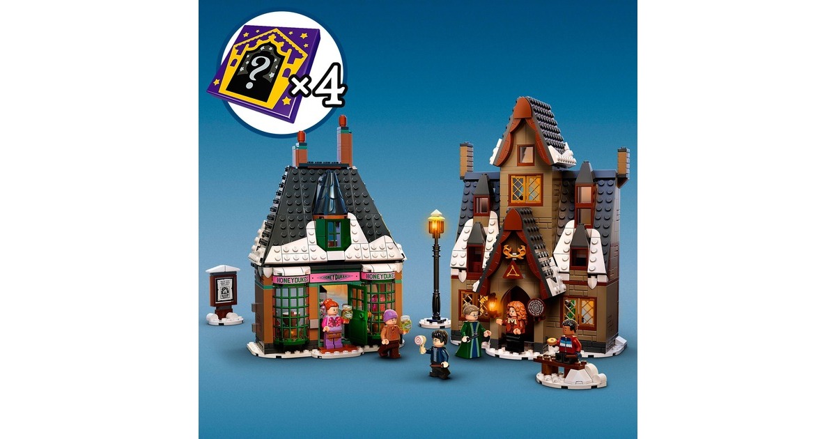 LEGO 76388 Harry Potter Besuch in Hogsmeade, Konstruktionsspielzeug(Set zum 20. Jubiläum mit Ron als goldene Minifigur)
