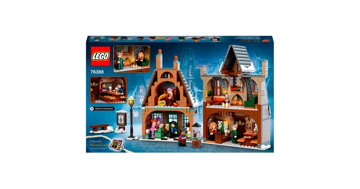 LEGO 76388 Harry Potter Besuch in Hogsmeade, Konstruktionsspielzeug(Set zum 20. Jubiläum mit Ron als goldene Minifigur)