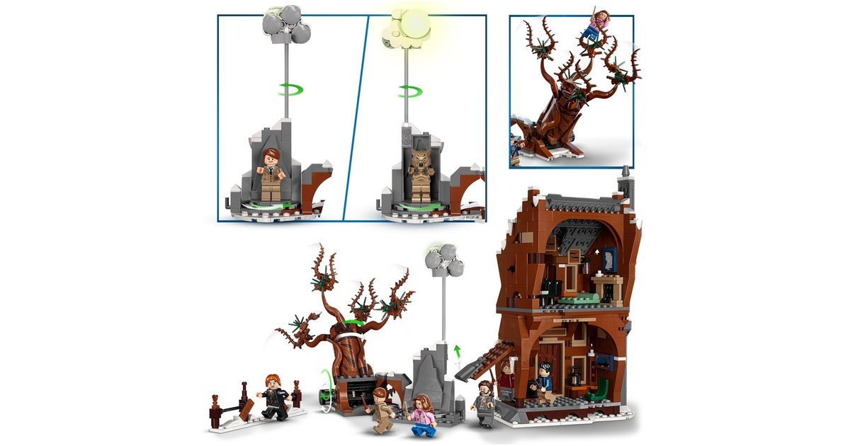 LEGO 76407 Harry Potter Heulende Hütte und Peitschende Weide, Konstruktionsspielzeug