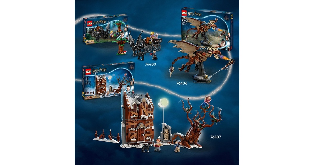 LEGO 76407 Harry Potter Heulende Hütte und Peitschende Weide, Konstruktionsspielzeug