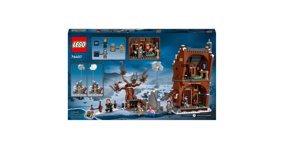 LEGO 76407 Harry Potter Heulende Hütte und Peitschende Weide, Konstruktionsspielzeug