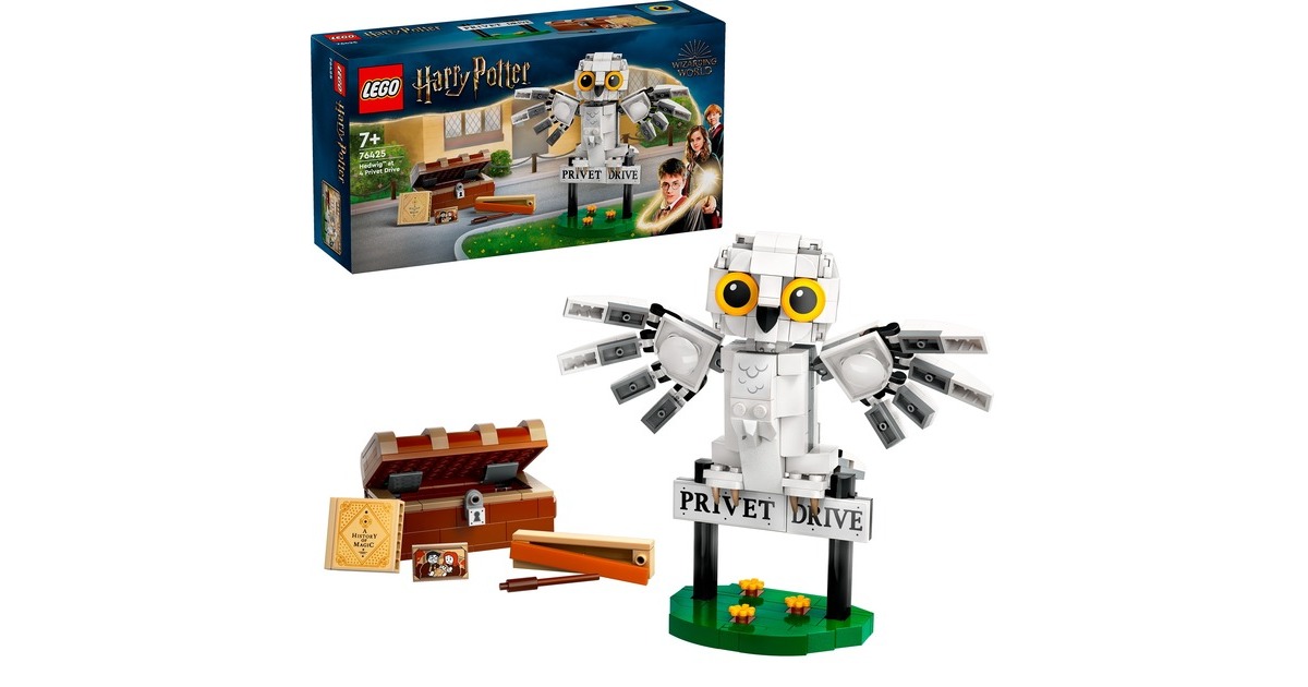 LEGO 76425 Harry Potter Hedwig im Ligusterweg, Konstruktionsspielzeug