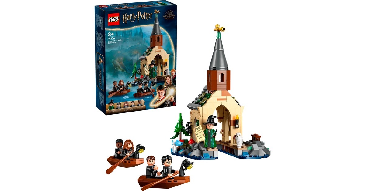 LEGO 76426 Harry Potter Bootshaus von Schloss Hogwarts, Konstruktionsspielzeug