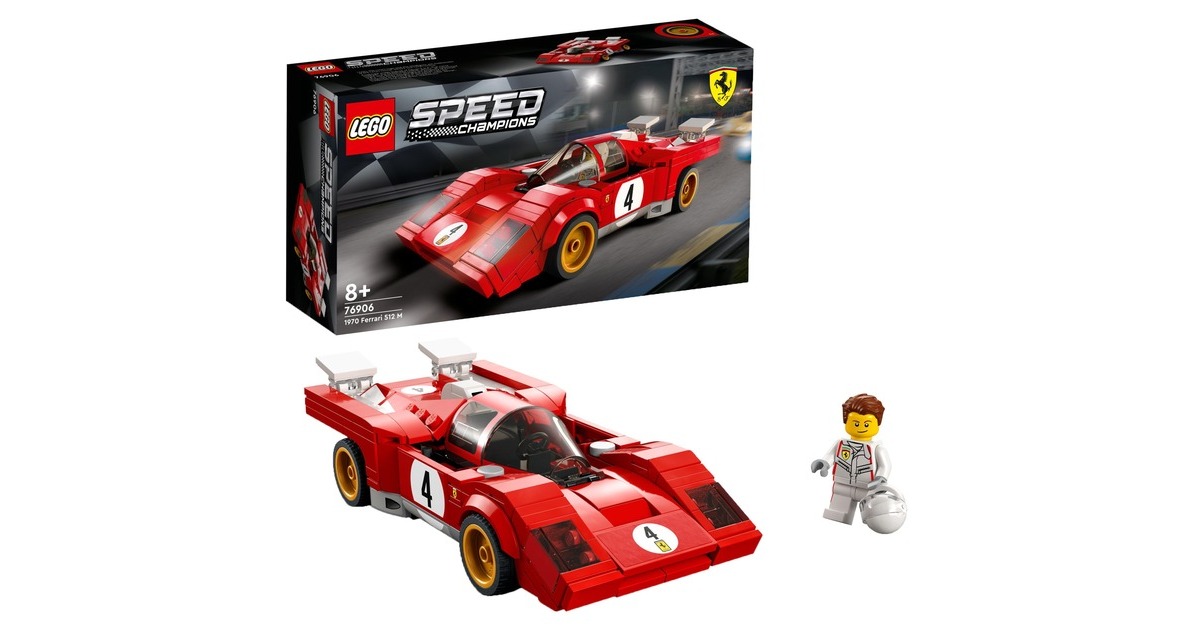 LEGO 76906 Speed Champions 1970 Ferrari 512 M, Konstruktionsspielzeug