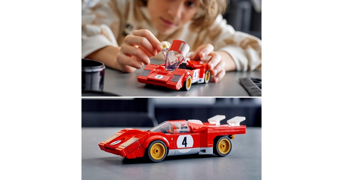 LEGO 76906 Speed Champions 1970 Ferrari 512 M, Konstruktionsspielzeug