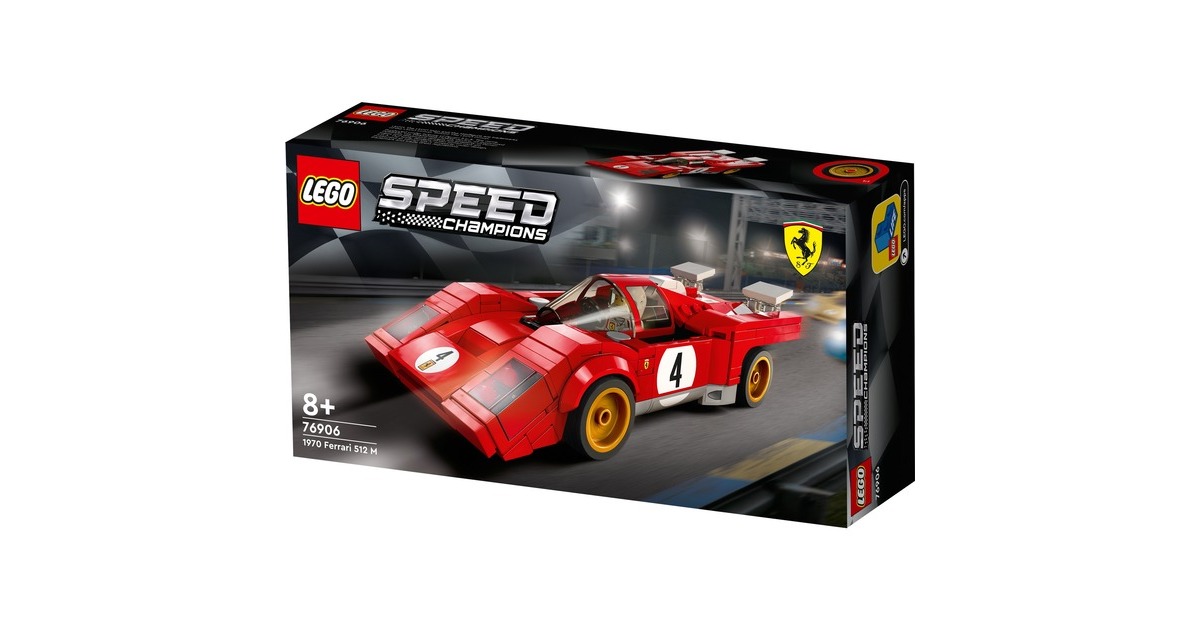 LEGO 76906 Speed Champions 1970 Ferrari 512 M, Konstruktionsspielzeug