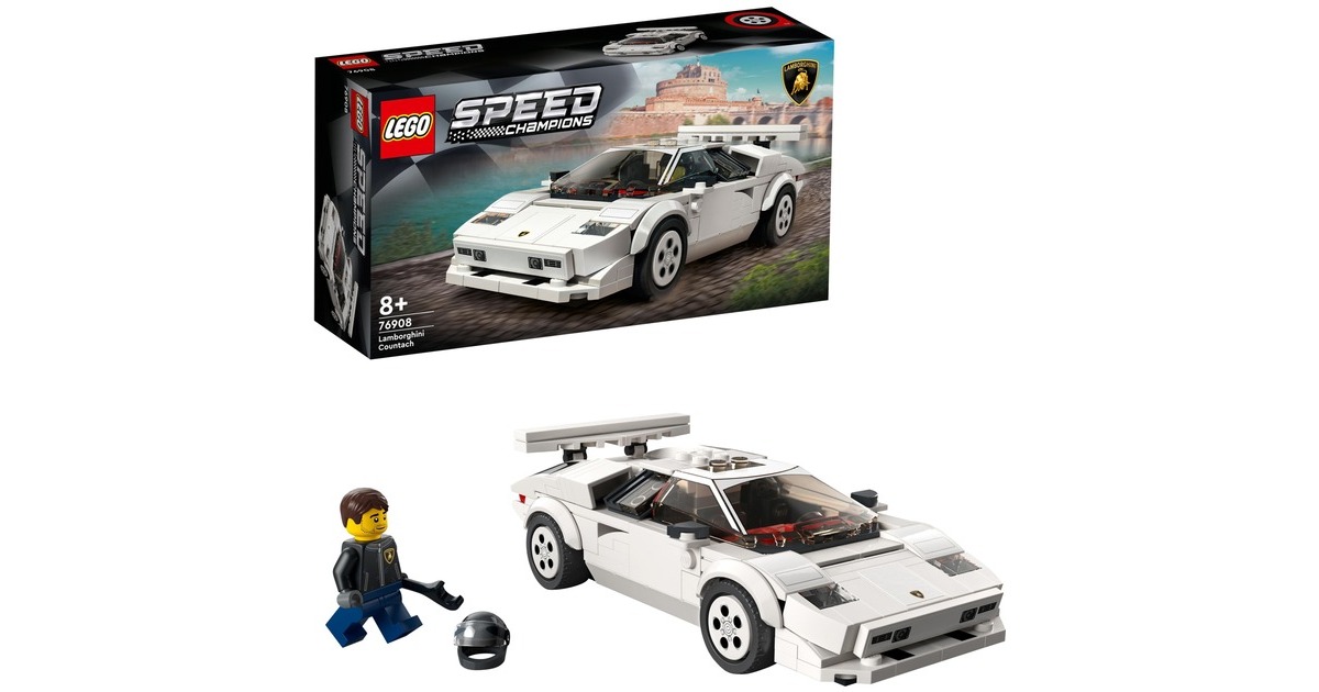 LEGO 76908 Speed Champions Lamborghini Countach, Konstruktionsspielzeug