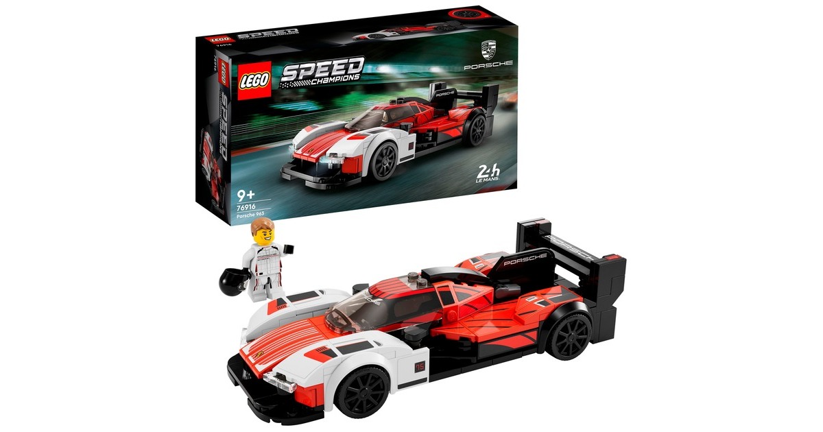 LEGO 76916 Speed Champions Porsche 963, Konstruktionsspielzeug