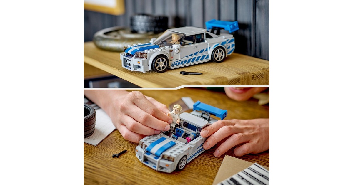 LEGO 76917 Speed Champions: 2 Fast 2 Furious – Nissan Skyline GT-R, Konstruktionsspielzeug