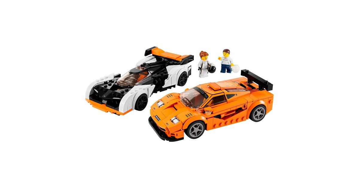 LEGO 76918 Speed Champions McLaren Solus GT & Mc Laren F1 LM, Konstruktionsspielzeug