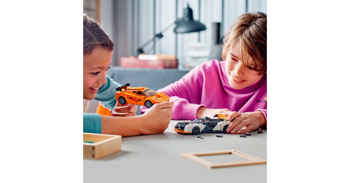 LEGO 76918 Speed Champions McLaren Solus GT & Mc Laren F1 LM, Konstruktionsspielzeug