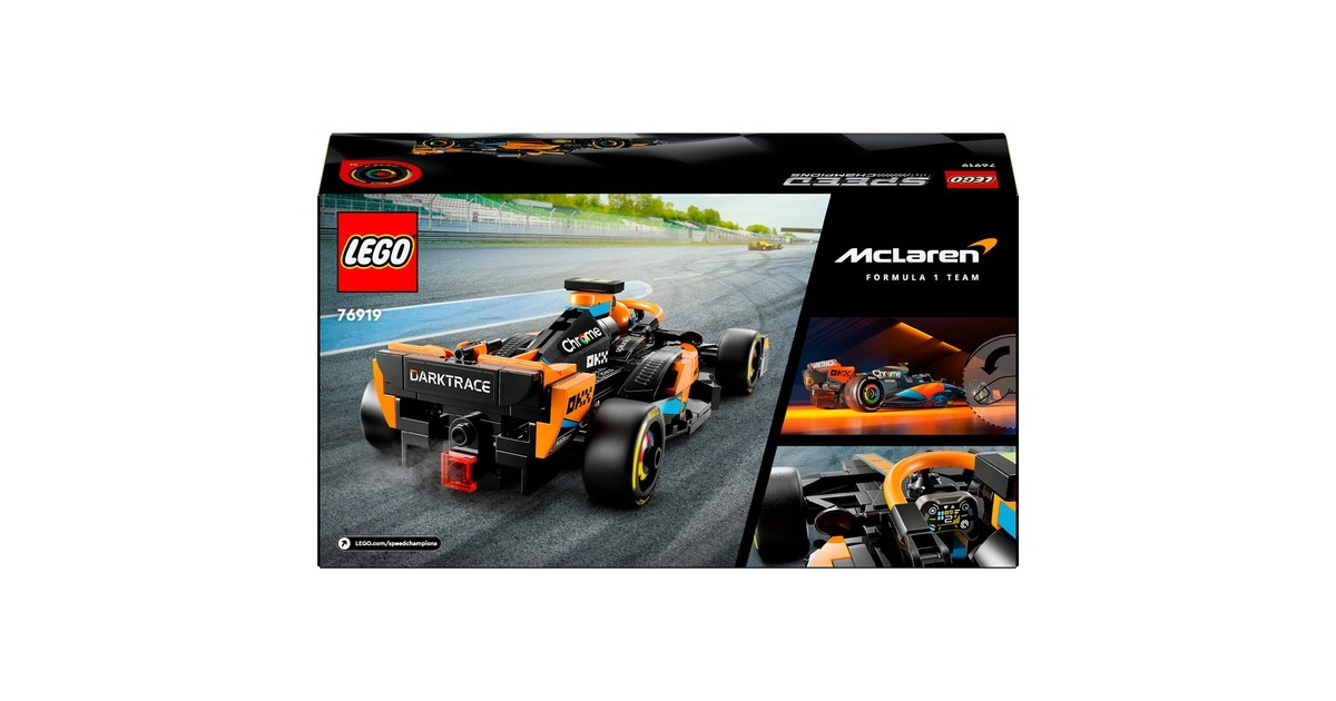 LEGO 76919 Speed Champions McLaren Formel-1 Rennwagen 2023, Konstruktionsspielzeug