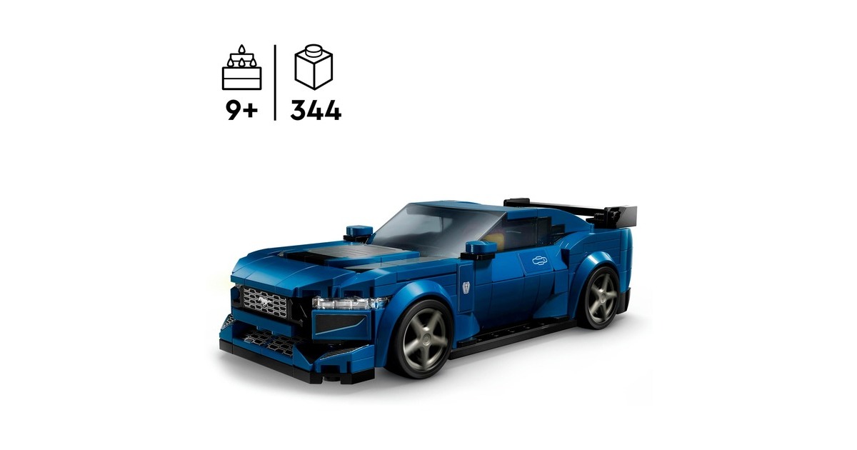 LEGO 76920 Speed Champions Ford Mustang Dark Horse Sportwagen, Konstruktionsspielzeug