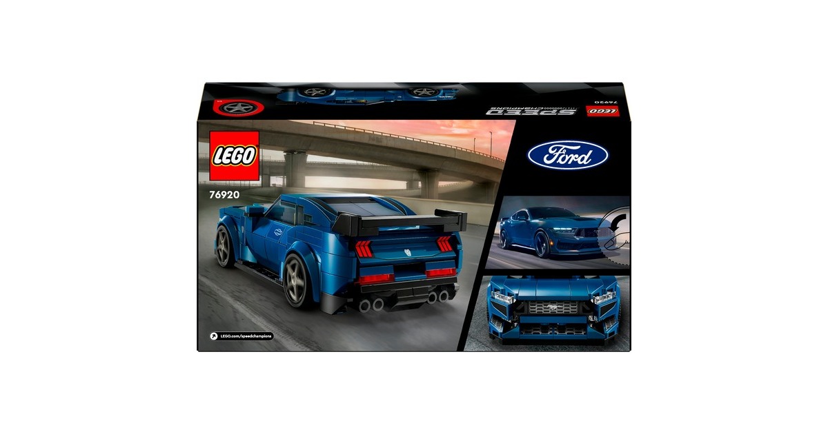 LEGO 76920 Speed Champions Ford Mustang Dark Horse Sportwagen, Konstruktionsspielzeug