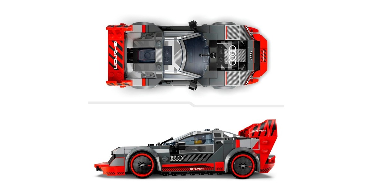 LEGO 76921 Speed Champions Audi S1 e-tron quattro Rennwagen, Konstruktionsspielzeug