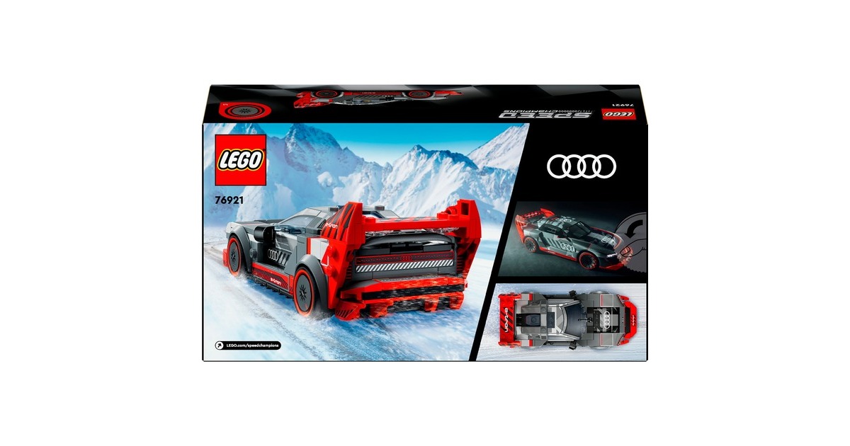 LEGO 76921 Speed Champions Audi S1 e-tron quattro Rennwagen, Konstruktionsspielzeug