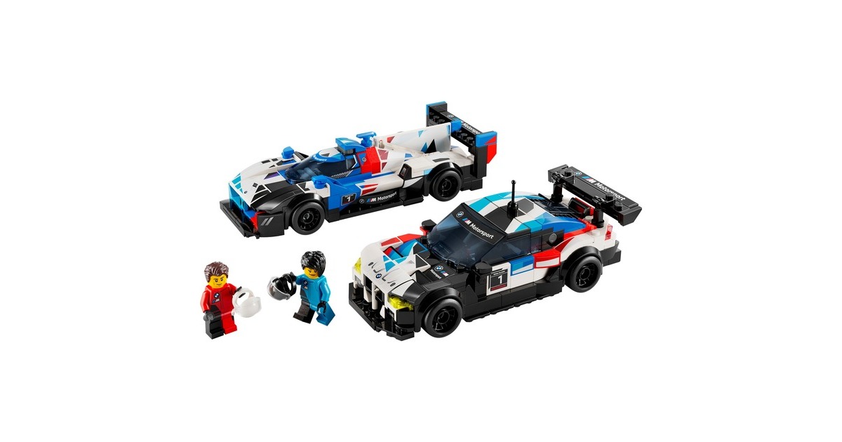 LEGO 76922 Speed Champions BMW M4 GT3 & BMW M Hybrid V8 Rennwagen, Konstruktionsspielzeug