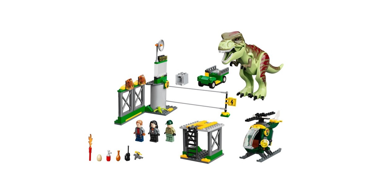 LEGO 76944 Jurassic World T. Rex Ausbruch, Konstruktionsspielzeug
