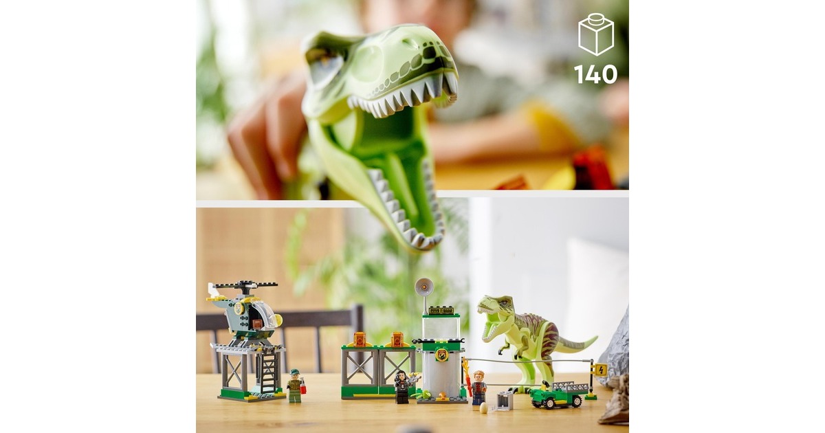 LEGO 76944 Jurassic World T. Rex Ausbruch, Konstruktionsspielzeug