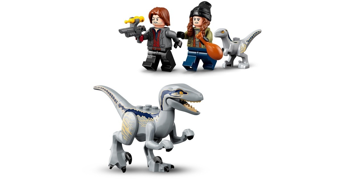 LEGO 76946 Jurassic World Blue & Beta in der Velociraptor-Falle, Konstruktionsspielzeug