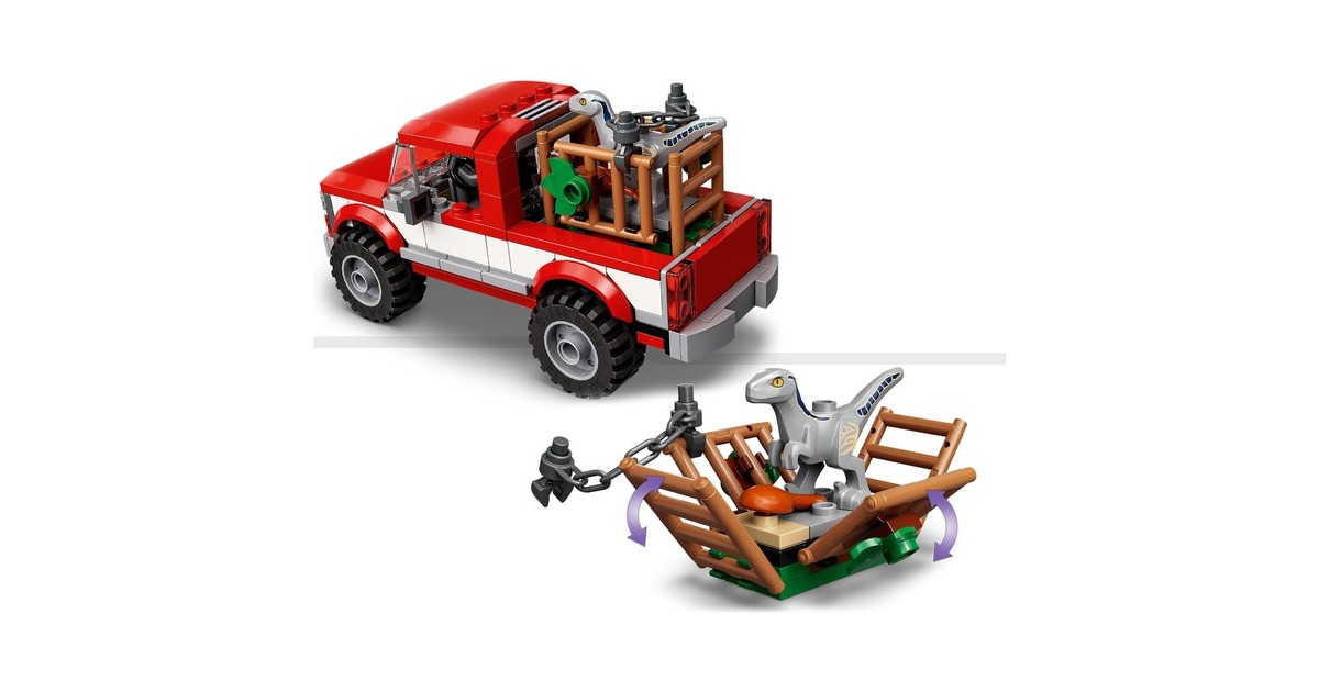 LEGO 76946 Jurassic World Blue & Beta in der Velociraptor-Falle, Konstruktionsspielzeug