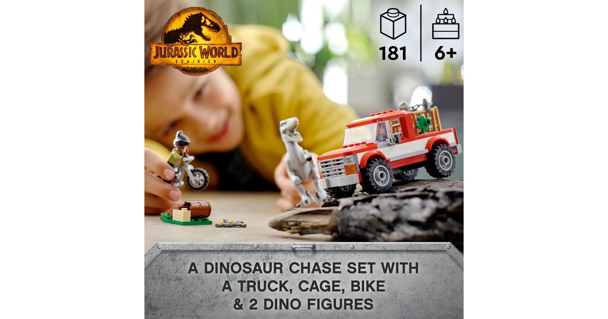 LEGO 76946 Jurassic World Blue & Beta in der Velociraptor-Falle, Konstruktionsspielzeug