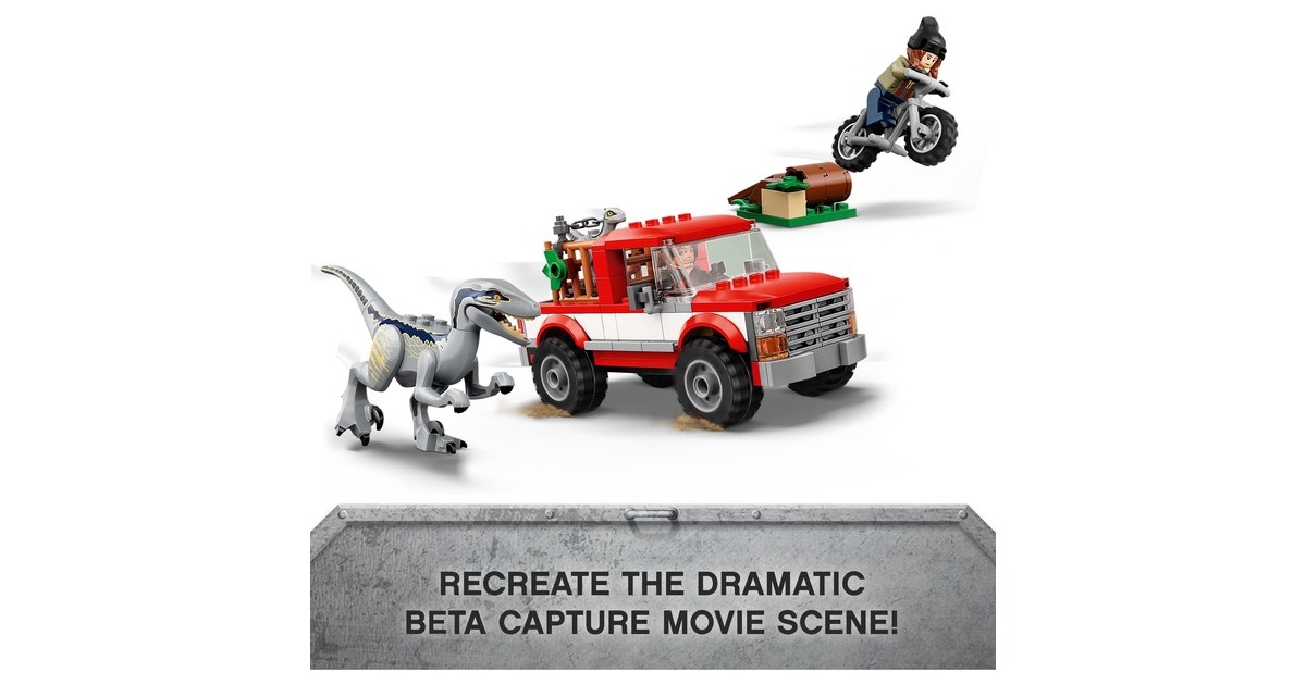 LEGO 76946 Jurassic World Blue & Beta in der Velociraptor-Falle, Konstruktionsspielzeug