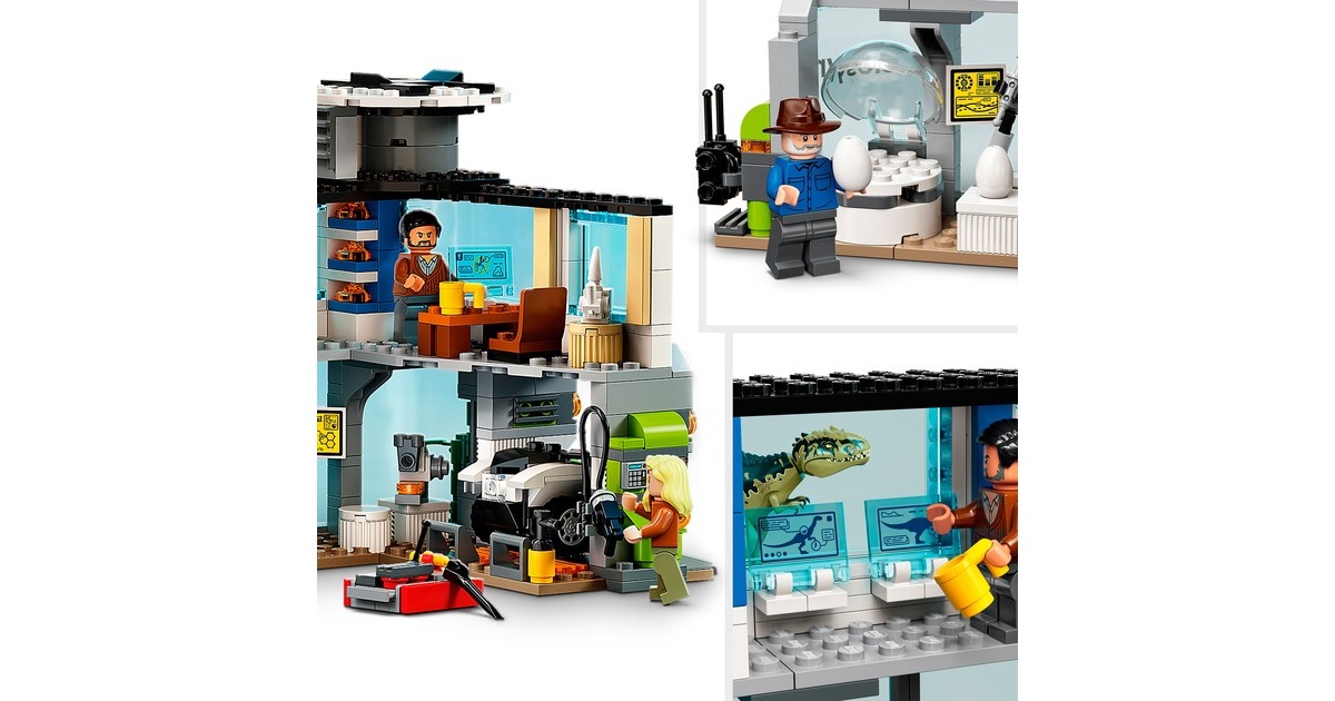 LEGO 76949 Jurassic World Giganotosaurus & Therizinosaurus Angriff, Konstruktionsspielzeug