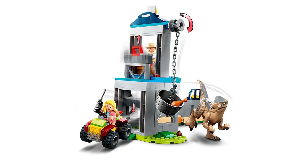 LEGO 76957 Jurassic World Flucht des Velociraptors, Konstruktionsspielzeug