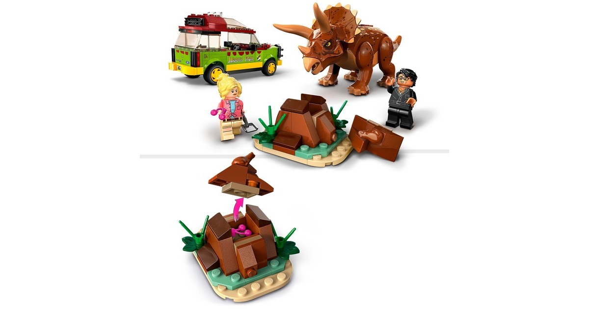 LEGO 76959 Jurassic World Triceratops-Forschung, Konstruktionsspielzeug
