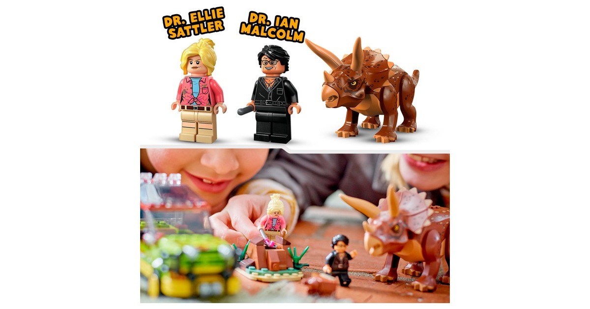 LEGO 76959 Jurassic World Triceratops-Forschung, Konstruktionsspielzeug