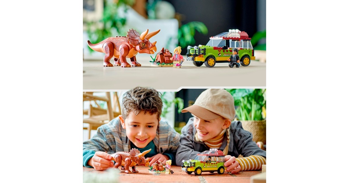 LEGO 76959 Jurassic World Triceratops-Forschung, Konstruktionsspielzeug