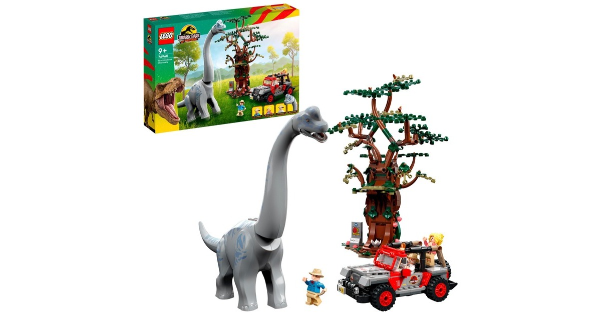 LEGO 76960 Jurassic World Entdeckung des Brachiosaurus, Konstruktionsspielzeug
